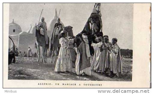 ALGERIE- Un mariage a TOUGGOURT, agenda P.L.M 1922.