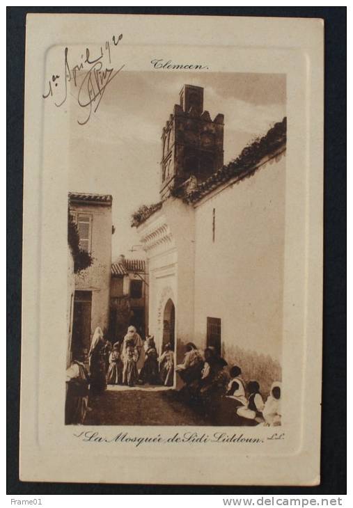 CPSM écrite 1920 Tlemcen - la mosquée de Sidi Liddoun