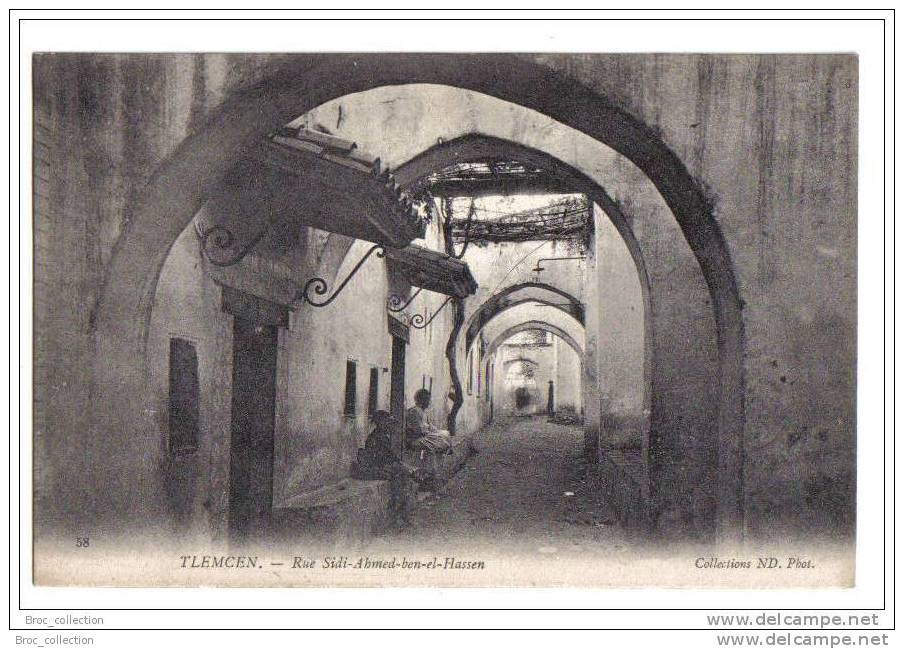 Tlemcen - rue Sidi-Ahmed-ben-el-Hassen - animée - N.D. n° 58