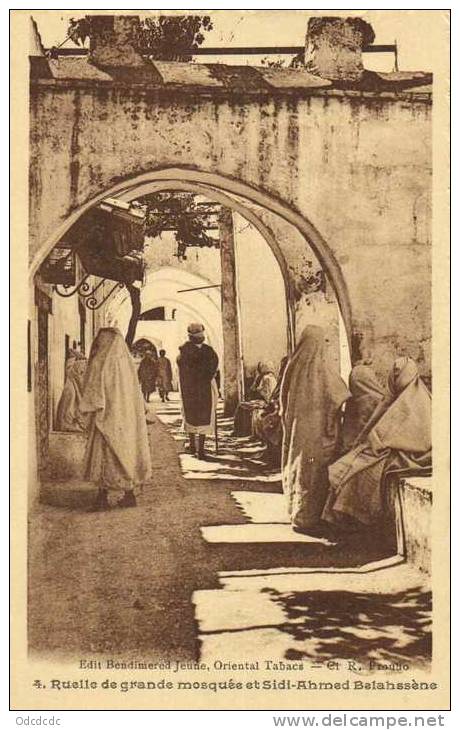 Ruelle de grande mosquée et Sidi Ahmed Balahssène Recto Verso