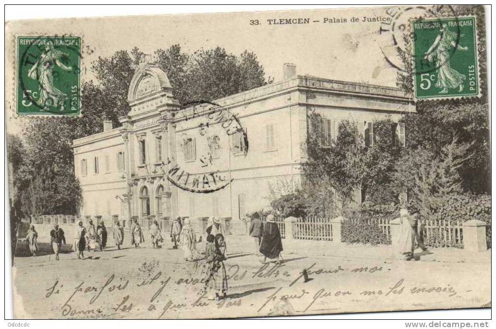 TLEMCEN  Palais de Justice Recto Verso