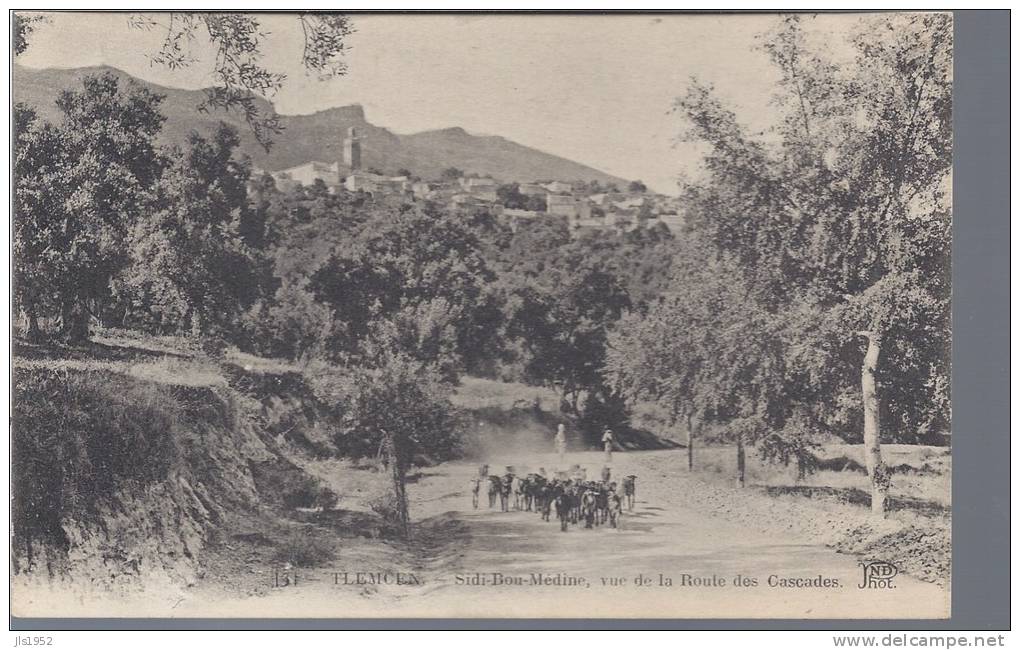 CPA LA VUE DE LA ROUTE DES CASCADES TROUPEAU DE CHEVRES