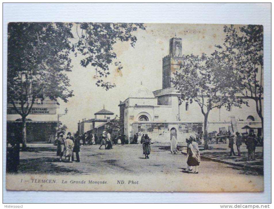 ALGERIE  -  TLEMCEN    La Grande  Mosquée  -  Carte animée