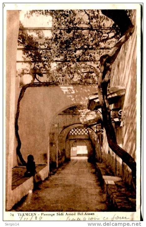 CPA TLEMCEN-PASSAGE SIDI AMED BEL ASSEN