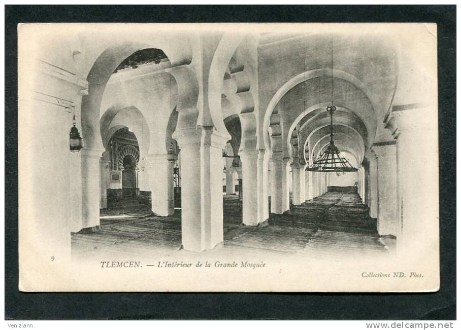 TLEMCEN - L'Intérieur de la Grande Mosquée  (dos non divisé)
