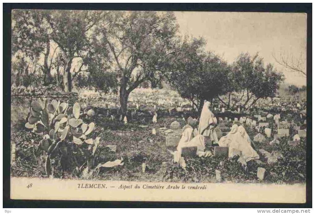 Tlemcen (Algérie) - Aspect du Cimetière Arabe le vendredi