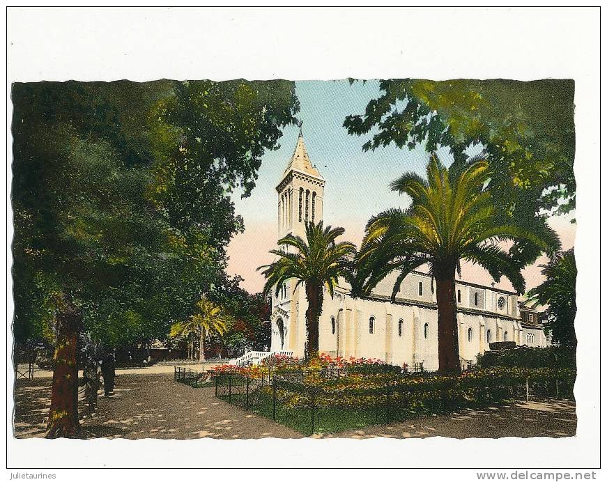 TLEMCEN ALGERIE L EGLISE CPSM BON ETAT