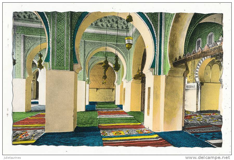TLEMCEN ALGERIE SIDI BOU MEDINE INTERIEUR DE LA MOSQUEE CPSM BON ETAT