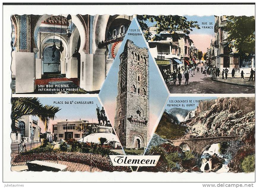 TLEMCEN ALGERIE MULTIVUE CPSM BON ETAT