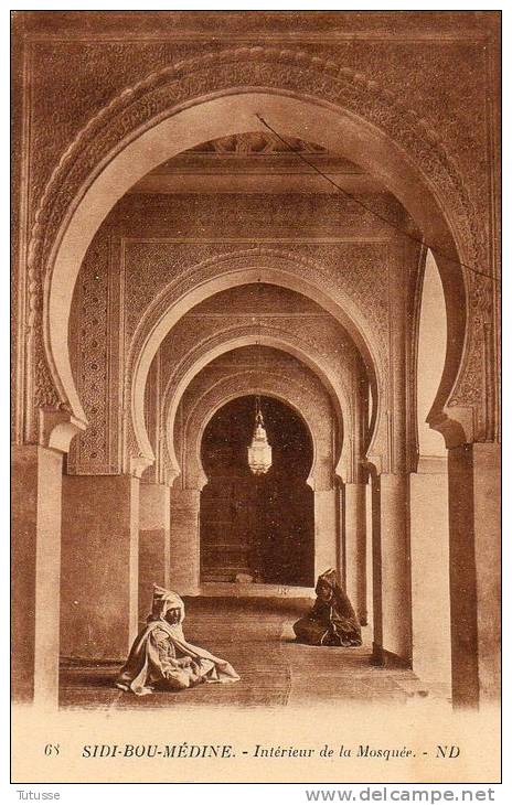 ALGERIE - SIDI BOU MEDINE - Intérieur de  Mosquée