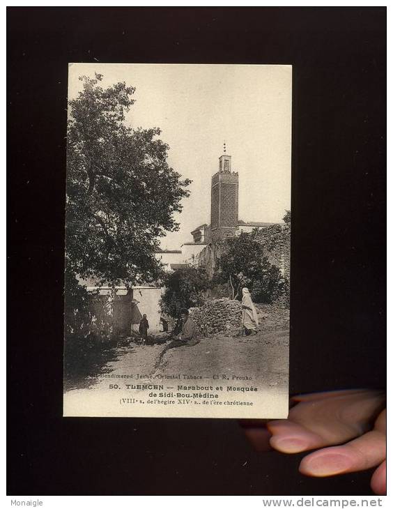 CPA ALGERIE TLEMCEN MARABOUT ET MOSQUEE DE SIDI BOU MEDINE