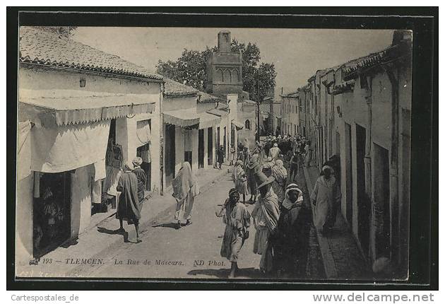 CPA Tlemcen, La Rue de Mascara