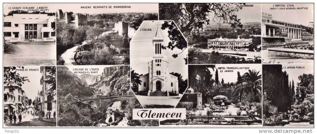 cpsm de format panoramique TLEMCEN, multivues  (p8)