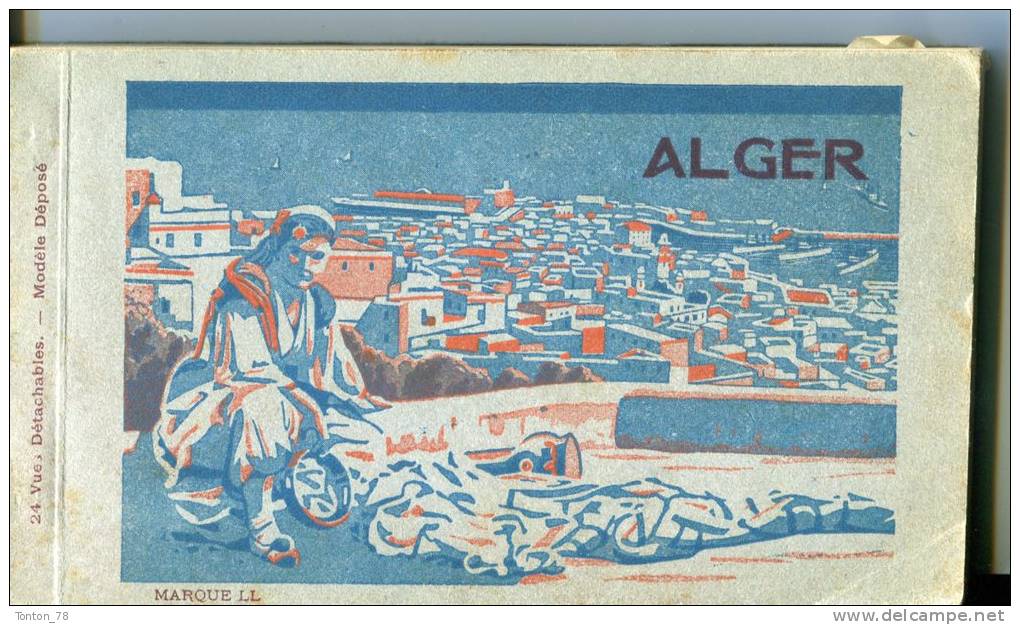 CARNET COMPLET DE 24 CPA D' ALGER