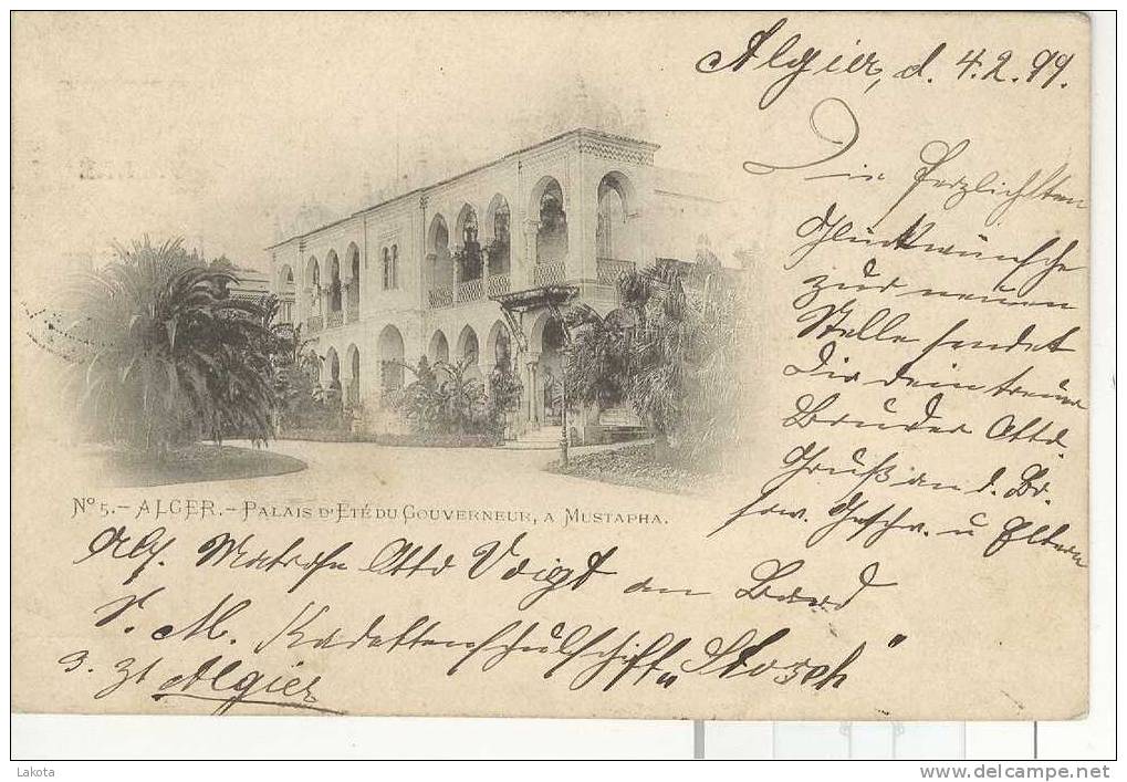 Pionnière - CPA   ALGER  Palais d´été du Gouverneur à Mustapha