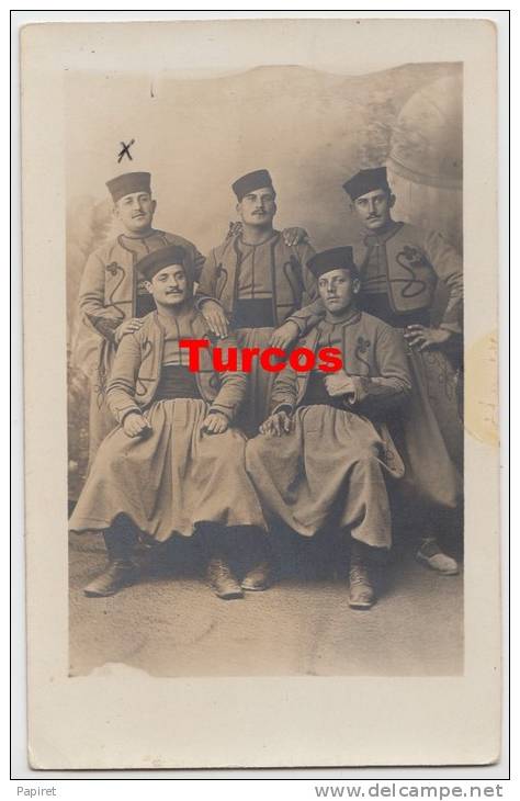 cpa photo Algerie Alger Turcos Tirailleur Algerien