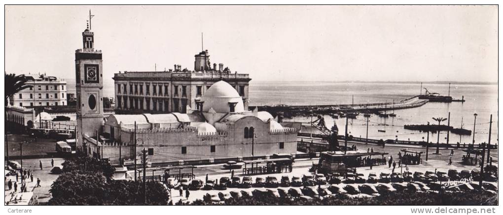 AFRIQUE,AFRICA,AFRIKA,ALG ERIE,ALGERIA,MAGHREB,ALGE R EN 1956,PLACE DU GOUVERNEMENT,PORT,sergent laffarge correspondance