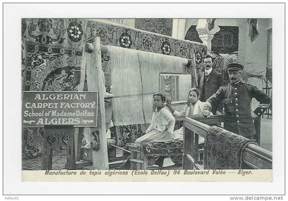 ALGER - Manufacture de Tapis ALgérien ( Ecole Delfau ) - 84 boulevard Valée