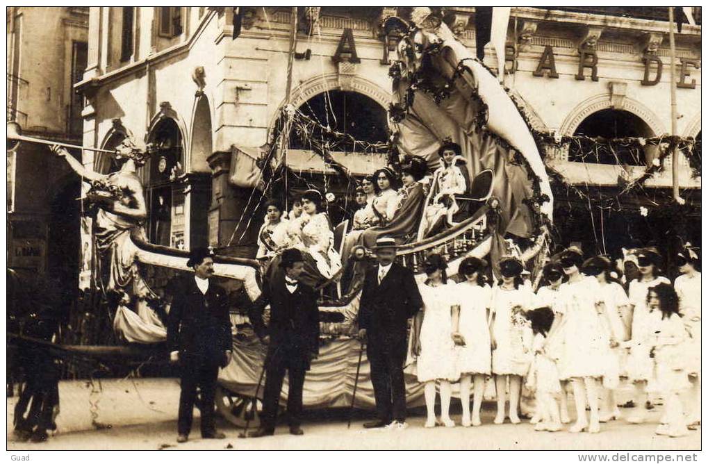 ALGER - CARNAVAL - CHAR DES REINES  - SUPERBE CARTE PHOTO DE  