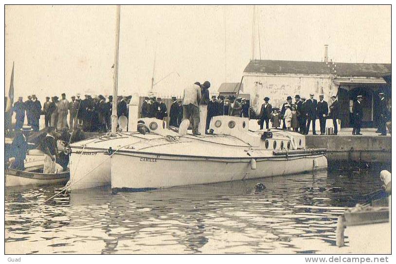 ALGER - TOULON - COURSE DE CANOTS AUTOMOBILES ALGER-TOULON EN 1905 LE MERCEDES CP ET LE CAMILLE