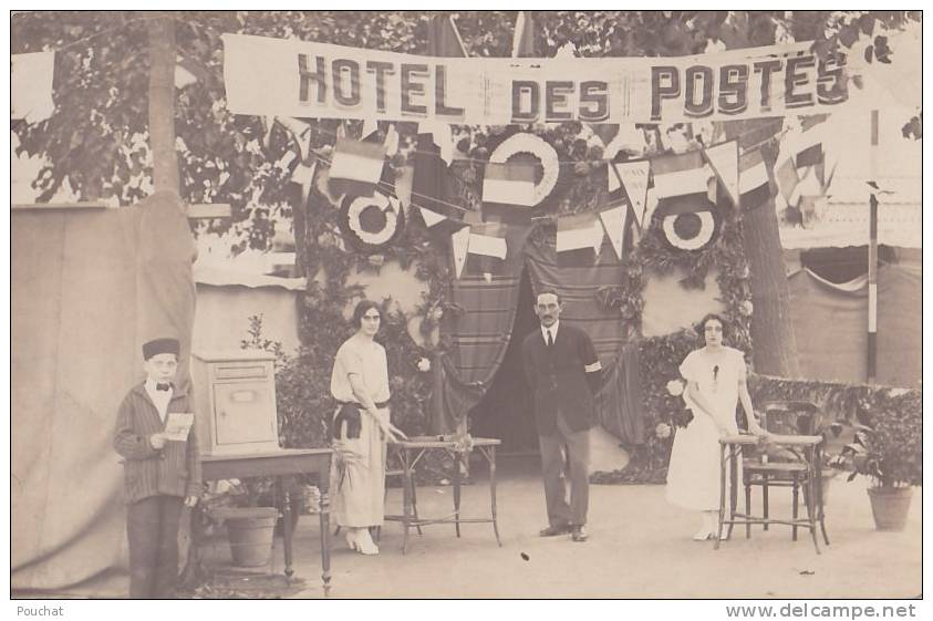 Mescara (Agérie) Carte Photo  -  Hôtel des Postes - (belle animation)