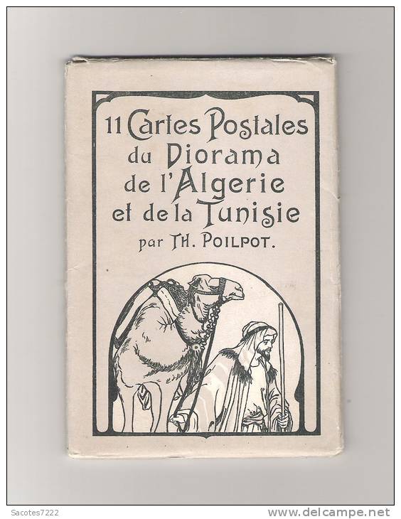 BELLE POCHETTE 10 CPA du Diorama de l'Algerie et de la TUNISIE (par POILPOT) ALGER -Panorama Transtlantique-