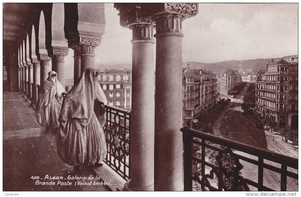 AFRIQUE,ALGERIE,ALGER,el bahdja,la joyeuse,el mahroussa,la bien gardée,GALERIE DE LA GRANDE POSTE,riche algérienne ,rare