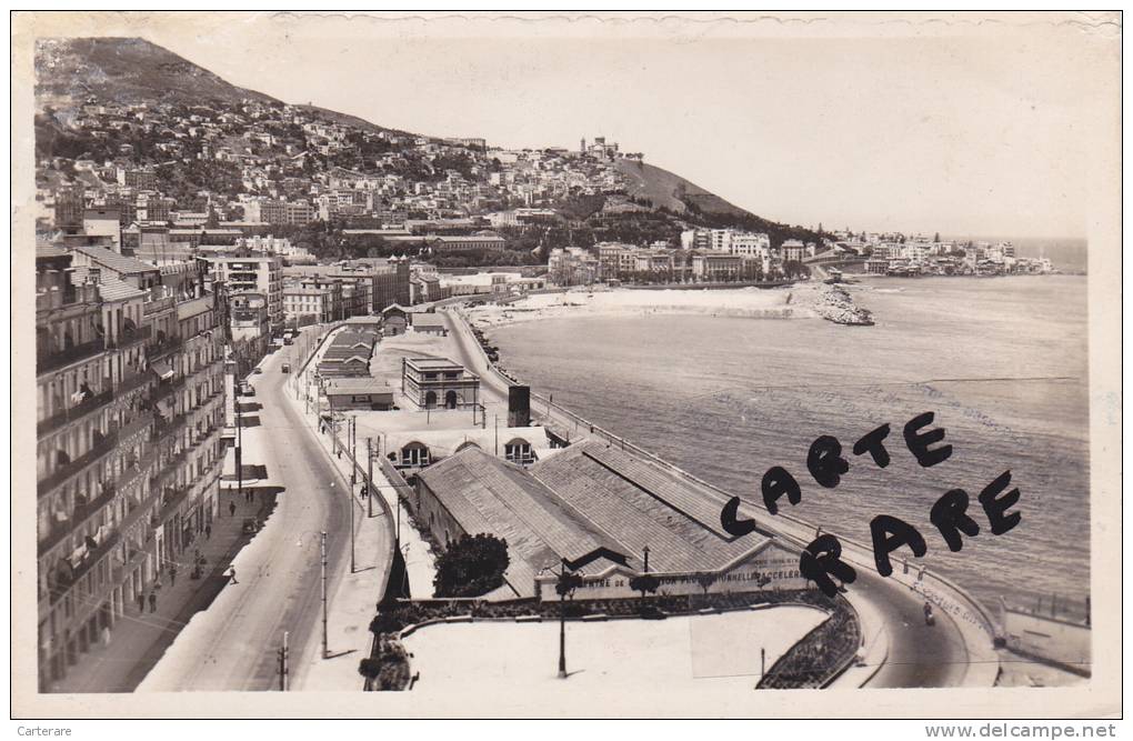 afrique du nord,france colonies,algerie,alger en 1950,AVENUE MALAKOFF,centre de formation professionnelle,2 timbres 6 F