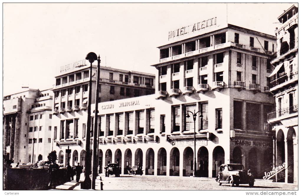 AFRIQUE DU NORD,FRANCE COLONIE,MAGHREB,ALGERIE,A LGER EN 1951,CASINO,HOTEL ALETTI,jeux,fete