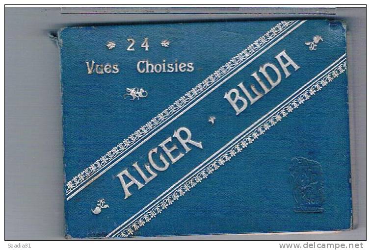 CARNET  DE 24  VUES  D´ ALGER  ET  BLIDA   1X188