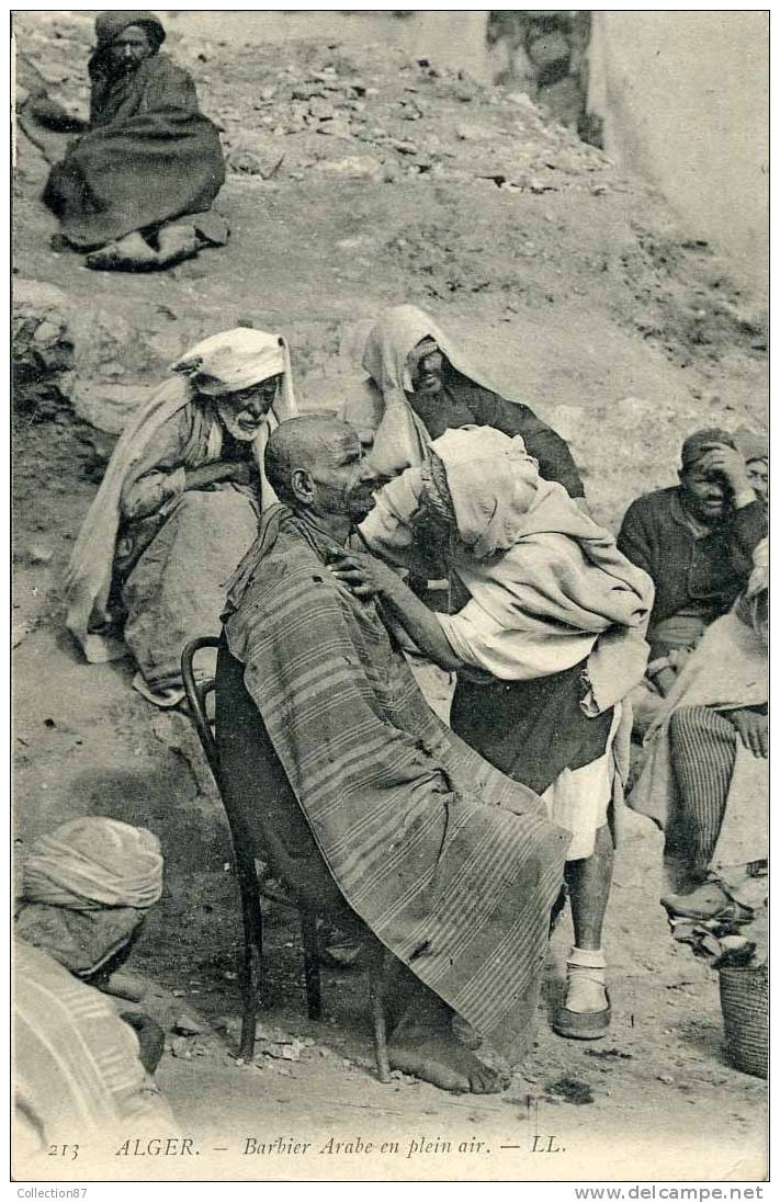 ALGERIE - ALGER - BARBIER ARABE - COIFFURE - COIFFEUR