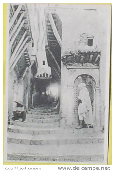 Carte Postale  ALGERIE - ALGER - RUE DU CHAMEAU (1928)