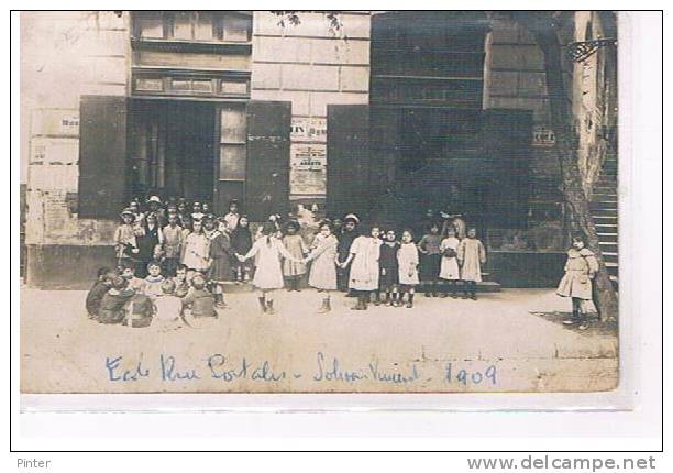 ALGERIE - ALGER - Ecole rue Portalis - 1909 - carte photo