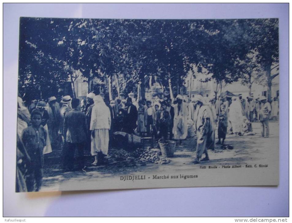 cpa djidjelli marché aux legumes