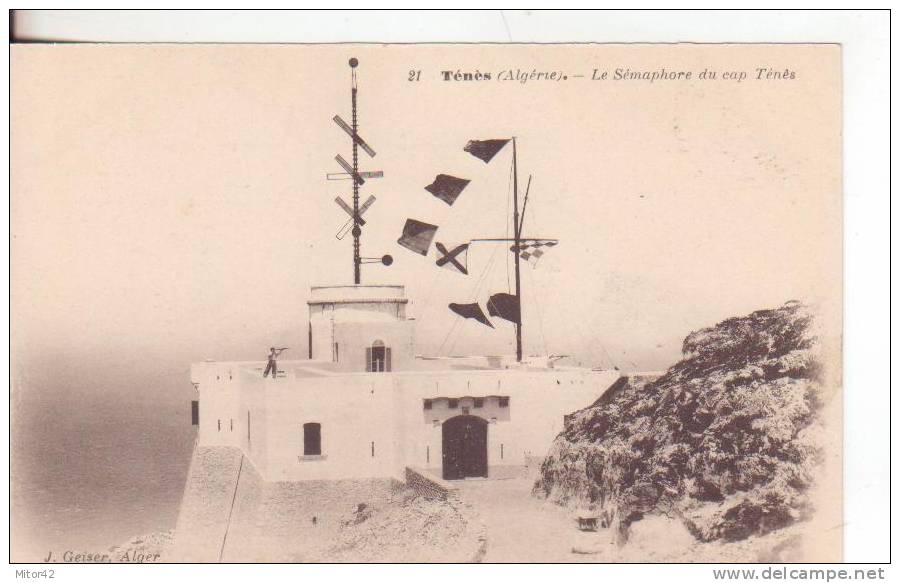 138-Algeria-Algérie-Alger ien-Alger-Tenes-Tema Bandiere- Drapeaux-Flags-Sémaphore du Cap Ténés-190 7