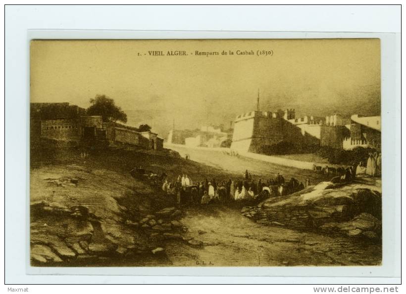 dessins représentant le  VIEIL ALGER  en 1830 avant l´arrivée des français