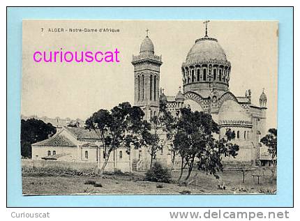A VIEW of NOTRE DAME D AFRIQUE in ALGER ALGERIA ALGIERS ALGERIEN VERY OLD POSTCARD ANSICHTSKARTE