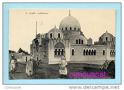A VIEW of LA MEDERSA in ALGER ALGERIA ALGIERS ALGERIEN very OLD POSTCARD ANSICHTSKARTE