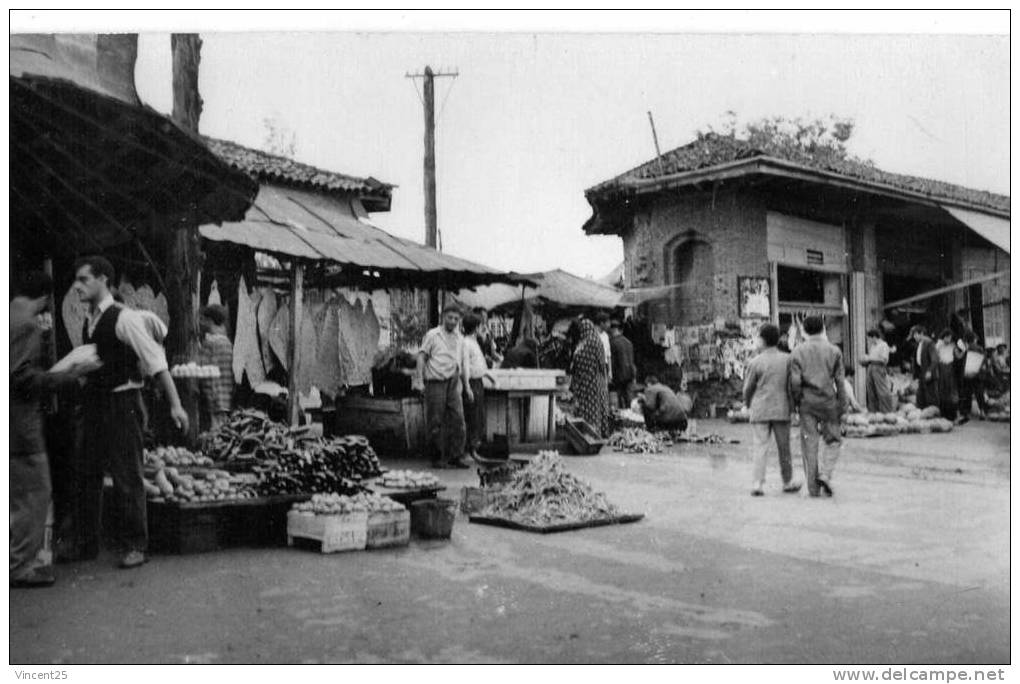carte photo alger 1950 epicerie marche vente de peau peausserie colons