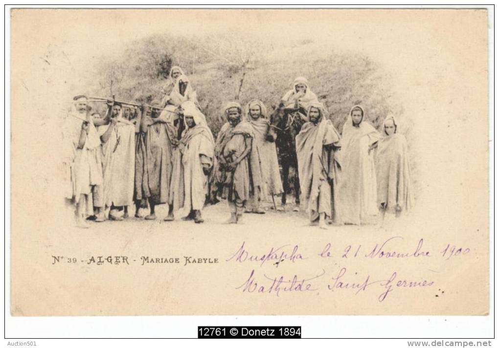 12761g ALGER - Mariage Kabyle - 1900