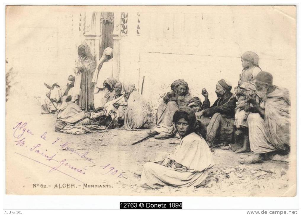 12763g ALGER - Mendiants - 1901