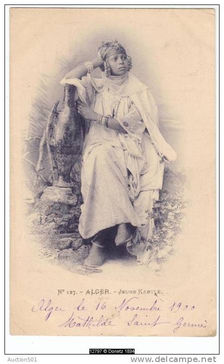 12797g ALGER - Jeune Kabyle - 1900