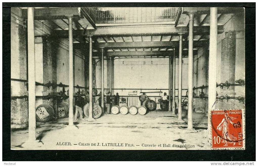 ALGERIE - Alger Chais de J. Latrille Fils Cuverie et Hall d´exposition - CARTE RARE