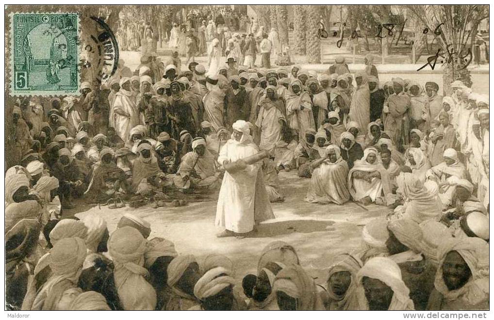 non floue  ALGER  REUNION  DES  AISSAOUAS  CARTE PHOTO 1906  DE  L.L.   BEJA algerie