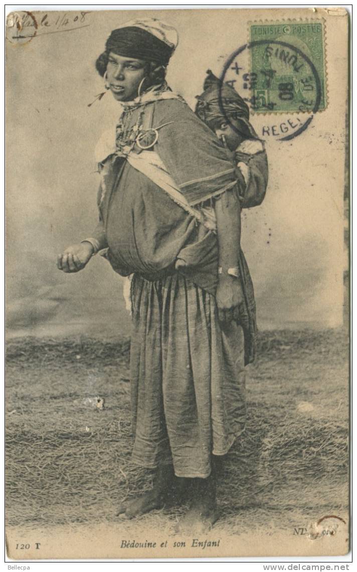 ALGERIE BEDOUINE ET SON ENFANT TOP ND