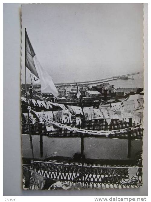 Guerre Algérie Fetes Independance El Djezair Alger le casbah pavoisée