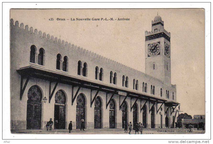ALGERIA FRANCESE - ORAN - ORANO - LA NOUVELLE GARE - STAZIONE - TRENI