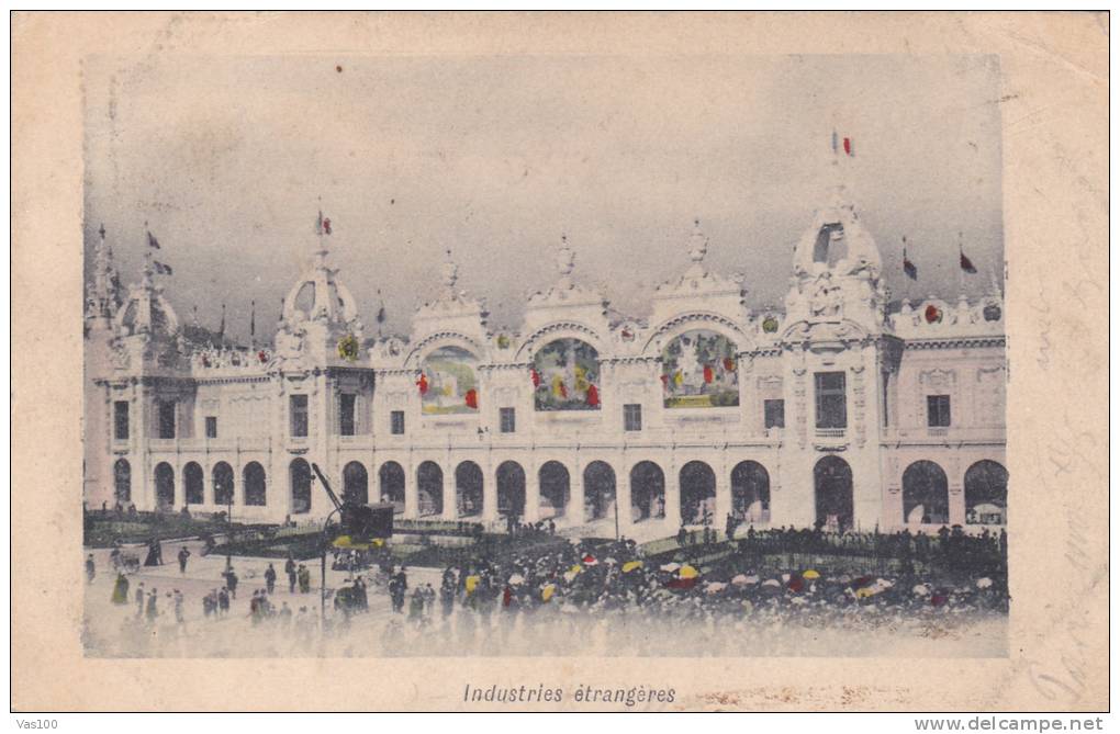 ALGER - INDUSTRIES ETRANGERES - original vintage postcard - LITHO