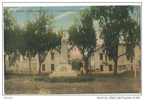 Alger 122  Stade Lingasson  Stadium CRI et entrée de la caserne d Orleans edit AF