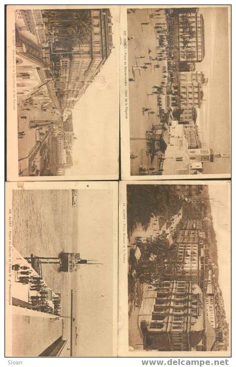 10 CPA sur Alger, de la collection publiée par les  éditions L et Y, voir les numéros dans le descriptif